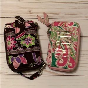 🌸 Vera Bradley wristlets, 2 sold together